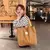 Bolsa de ombro feminina retrô casual em lona - comprar online