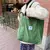 Bolsa de ombro feminina retrô casual em lona