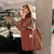 Bolsa de ombro feminina retrô casual em lona