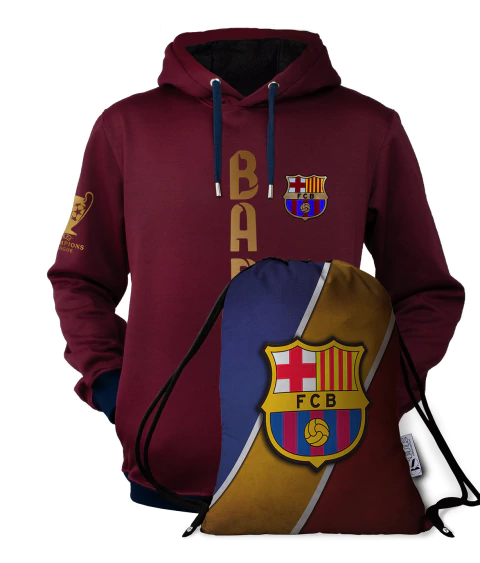 Super Fan Buzo Hoodie 3souls + Tula Deportiva Barcelona - comprar en línea