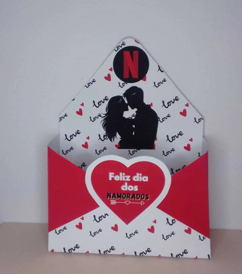 Kit com 10 Caixa Envelope Dia dos Namorados - Tamanho P(sem personalização) - comprar online