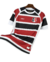 Camisa Santa Cruz I 25/26 Torcedor Masculina - Listrado em Preto Vermelho e Branco