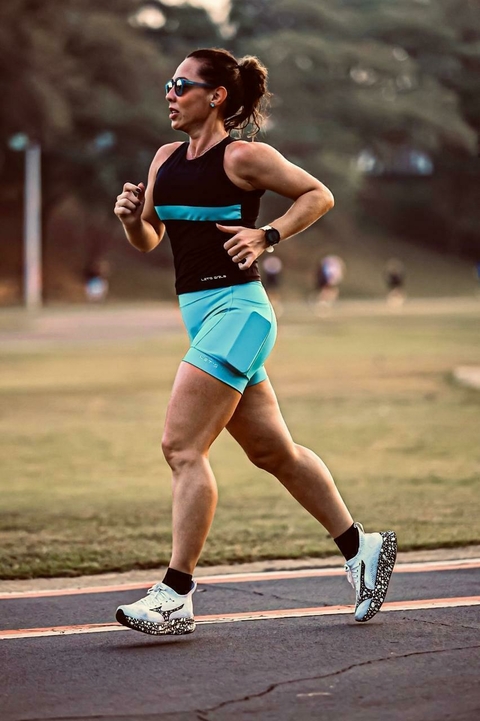 Shorts Let's Sports verde água