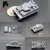 Imagem do 1/144 escala 4d montar tanque modelo panzerkampfwagen T-34/85 AMX-30MAIN tijolos
