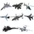 8 estilos de montagem de avião modelo JH-7 SU-33 J-11 SU-47 KJ-2000 WZ-9 SA-52B