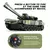 Tanque rc militar guerra batalha estados unidos m1 leopardo 2 controle remoto ca - O Colecionador