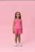 CONJUNTO INFANTIL FEMININO SHORT COM BLUSA COM BABADO EM TULE E BORDADO- MON SUCRÉ