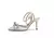 Sandálias femininas de salto alto com strass e laço pontudo, estilo francês, - comprar online
