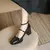 La Petite Mary Jane Bico Quadrado Salto Bloco - comprar online