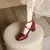 La Petite Mary Jane Bico Quadrado Salto Bloco - comprar online