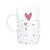 CONJUNTO DE CANECAS VIDRO HEART