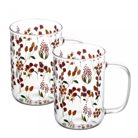 CONJUNTO DE CANECAS FLORES