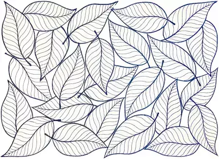 Jogo Americano Foliage Branco