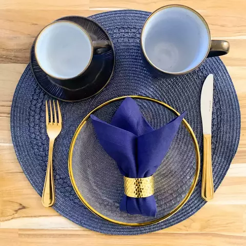 GUARDANAPO DE ALGODÃO (AZUL)