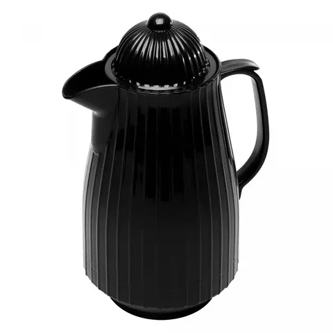 GARRAFA TÉRMICA DE PLASTICO MINI PRETA