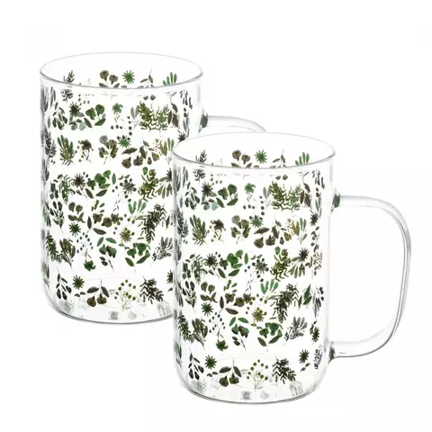 CONJUNTO DE CANECAS FOLHAS