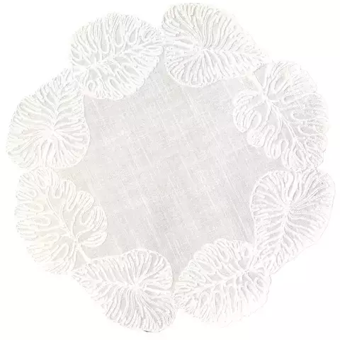 JOGO AMERICANO FOLHA BORDADO