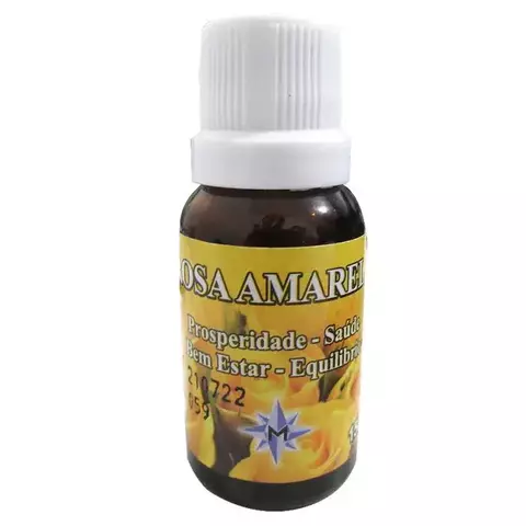 Essência Rosa Amarela – Prosperidade, Saúde e Bem-Estar 15ml