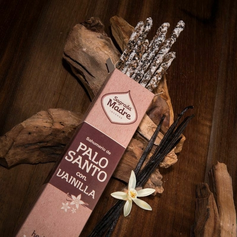 Incenso Natural Palo Santo com Baunilha Sagrada Madre