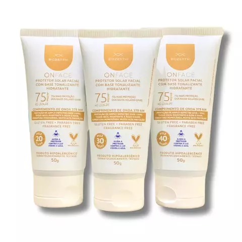 Protetor Solar FPS 75 com Base Tonalizante Médio 50g - comprar online