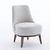 Poltrona Aura - base fixa em madeira - comprar online