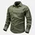 Camisa masculina de manga comprida com botões de bolso, Outdoor - loja online