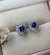 Aretes Heart Azul