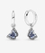 Aretes Aro Mariposa Azul - Esbe Joyería
