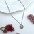 Collar Corazón Elevado Halo Brillante