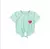 Conjunto Infantil Menina Confortavel Cropped Verde Coração