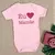 Body Manga Curta para Bebê Eu amo Mamãe - comprar online