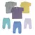 Kit 6 Camisetas Bebe Manga Longa com Mijao Cores Sortidas - comprar online