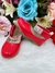 Sapatinho Vermelho Brilho Tornozeleira com Pérolas e Strass - comprar online