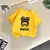 Camiseta infantil de manga curta, blusa com gola redonda para meninas, roupas di - comprar online