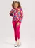 Imagem do Conjunto Inverno Menina Pink Blusão em Moletom e Legging em Cotton Pompons