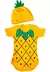 Body Bebe Manga Curta Abacaxi + Gorro - comprar online