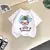 Camiseta infantil de manga curta, blusa com gola redonda para meninas, roupas di na internet