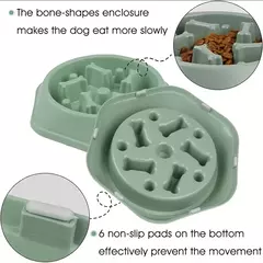 Alimentador lento tigela para cães anti-asfixia tigelas de alimentação lenta na internet