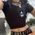 Manga feminina cropped t-shirt, top feminino, T-shirt, legal, Sanrio, Kuromi, ca - comprar online