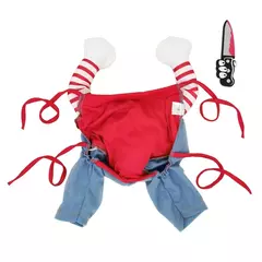 Halloween trajes para cães engraçado roupas para animais de estimação ajustável cão cosplay conjuntos de trajes novidade roupas para cães médios grandes bulldog pug - MaxOfert