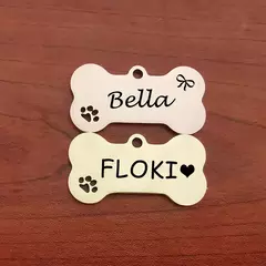 Etiqueta de identificação de animal de estimação personalizado grátis grava - loja online