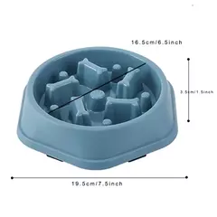 Imagem do Alimentador lento tigela para cães anti-asfixia tigelas de alimentação lenta