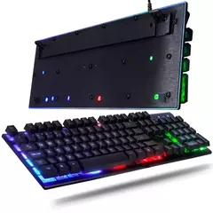 Kit Gamer Teclado Semi Mecânico + Mouse 3200dpi Usb Rgb Iluminado Jogos Pc - loja online