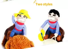 Nonor festa de halloween roupas para cães engraçado cowboy vestir-se jaqueta c - comprar online