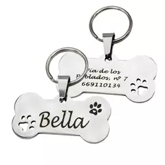 Etiqueta de identificação de animal de estimação personalizado grátis grava