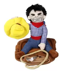 Imagem do Nonor festa de halloween roupas para cães engraçado cowboy vestir-se jaqueta c