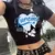 Manga feminina cropped t-shirt, top feminino, T-shirt, legal, Sanrio, Kuromi, ca - comprar online