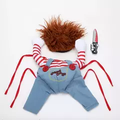 Halloween trajes para cães engraçado roupas para animais de estimação ajustável cão cosplay conjuntos de trajes novidade roupas para cães médios grandes bulldog pug