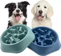 Alimentador lento tigela para cães anti-asfixia tigelas de alimentação lenta - MaxOfert