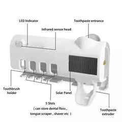 Suporte de parede para escova de dentes, luz solar uv, esterilizador de escova d - comprar online
